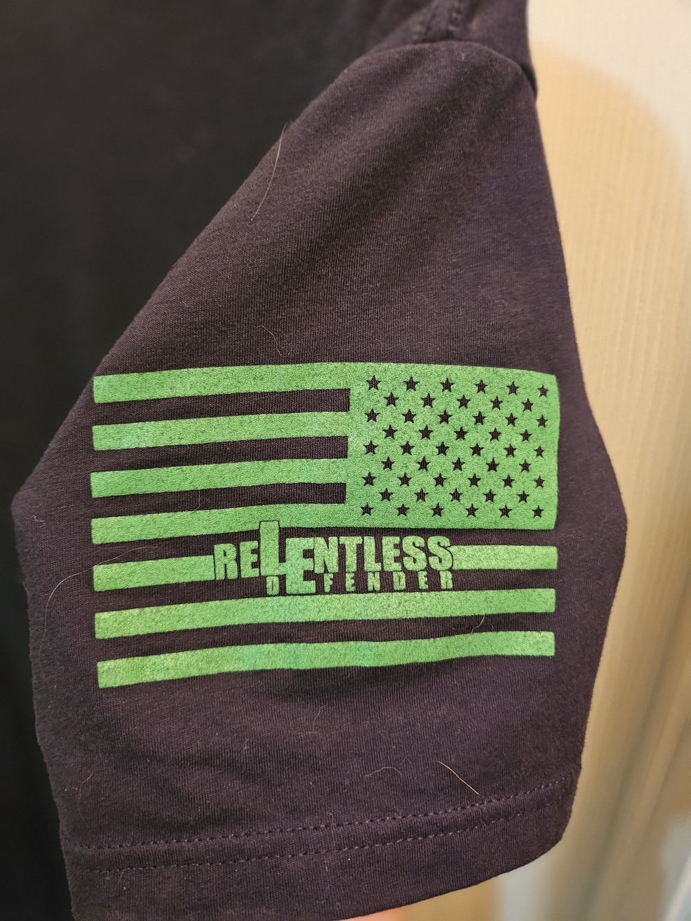 Dispatcher Graphic Tee - Black with Green Print - Picture 4 of 5